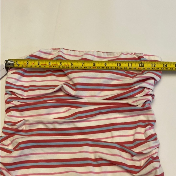 Princess Polly Strapless Dress in Pink and White Stripes - Picture 9 of 10